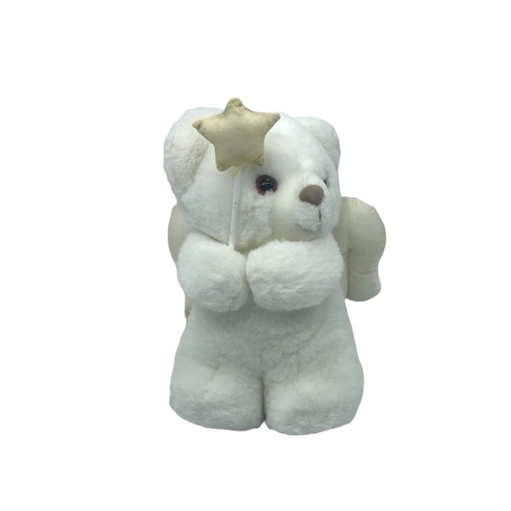 Vintage Applause Lil' Teddy Bear Angel 1987 9" tall
